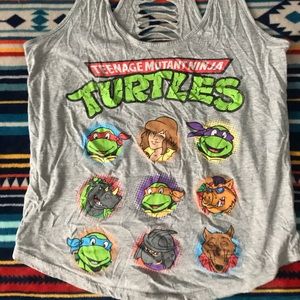 Teenage turtle tank with cut out back